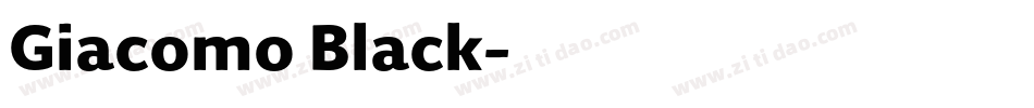 Giacomo Black字体转换